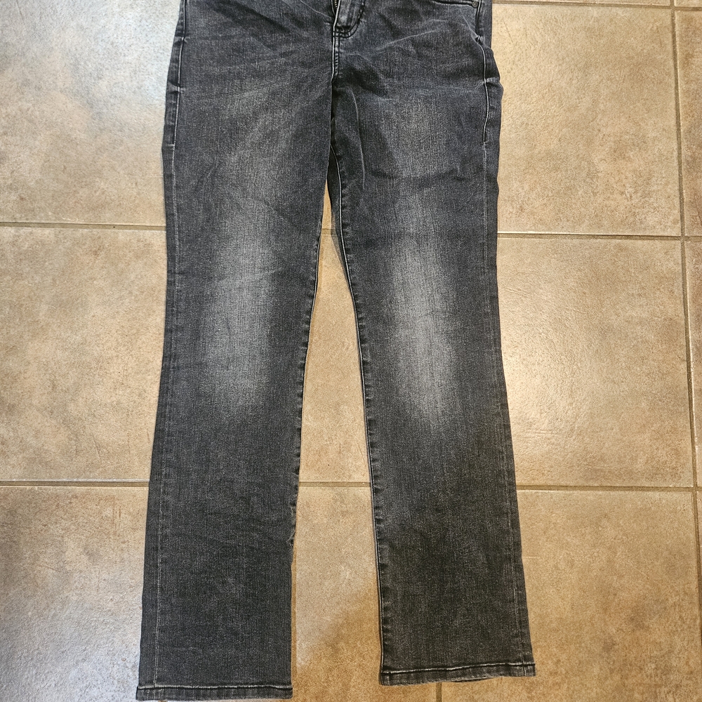 CAbi Dark Gray Straight Leg Jeans